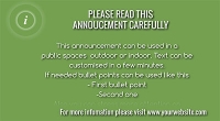 Rolling up announcement