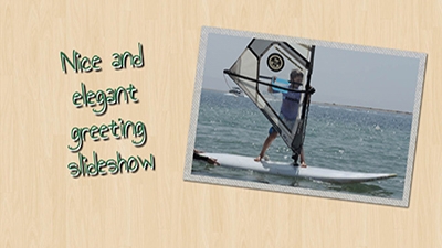 Greeting slideshow