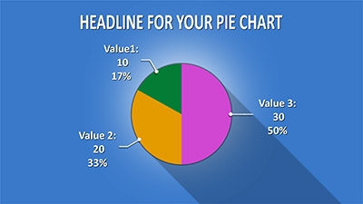 Pie chart - 3 segments