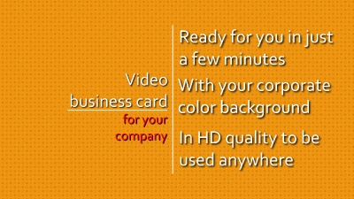 Video business card